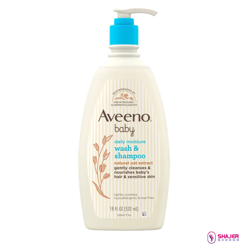 Aveeno Baby Daily Moisture Wash And Shampoo 532ml